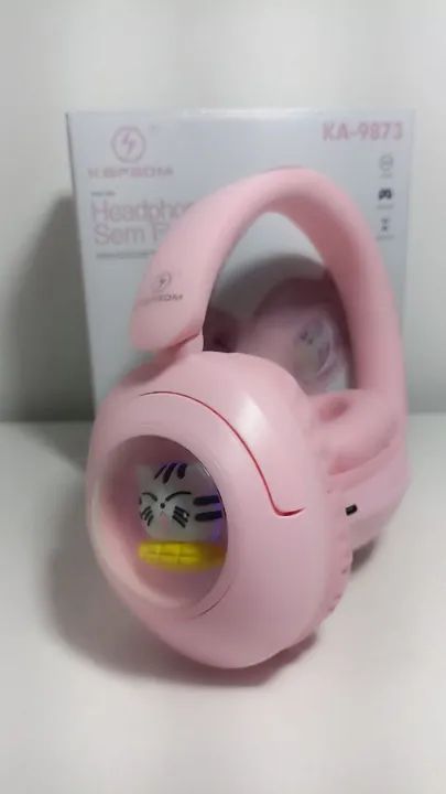 Headphone infantil via bluetooth com LED RGB / OFERTA IMBATÍVEL 