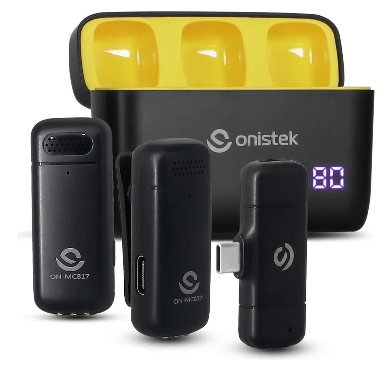 [USADO] Microfone Lapela Celular Sem Fio Bateria Profissional Usb Cor Preto