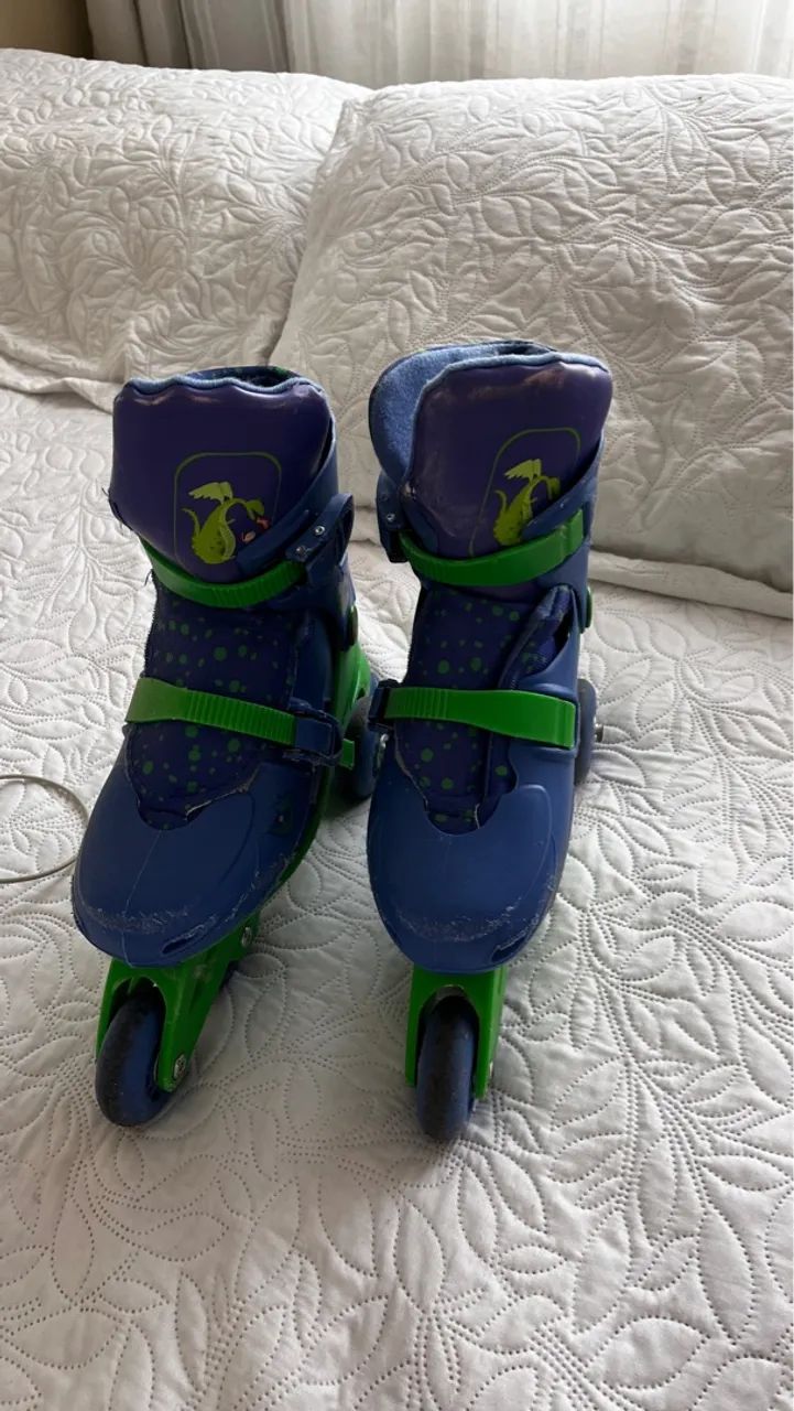 Patins Roller Ajustável - Ideal para iniciantes - Foto 3