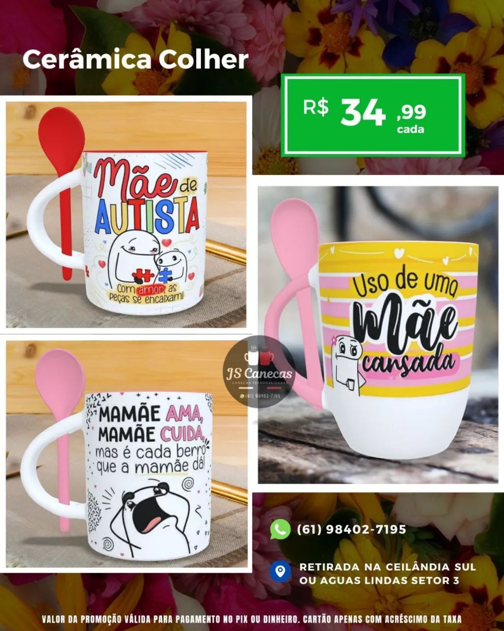 Caneca dia das mães flork  - Foto 5