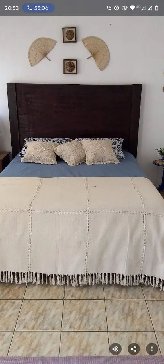 Cama rústica em madeira maciça  - Foto 2