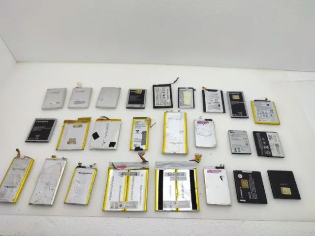 lote baterias celular e tablet usadas litio 