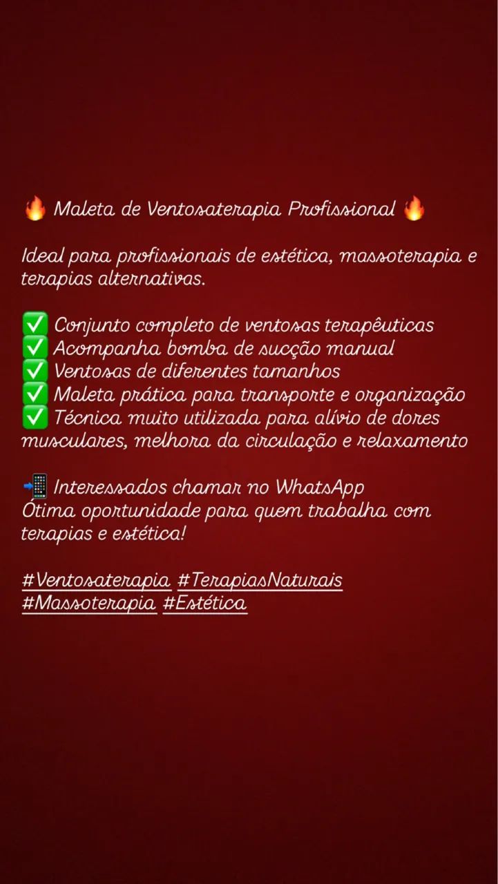 Maleta Ventosaterapia
