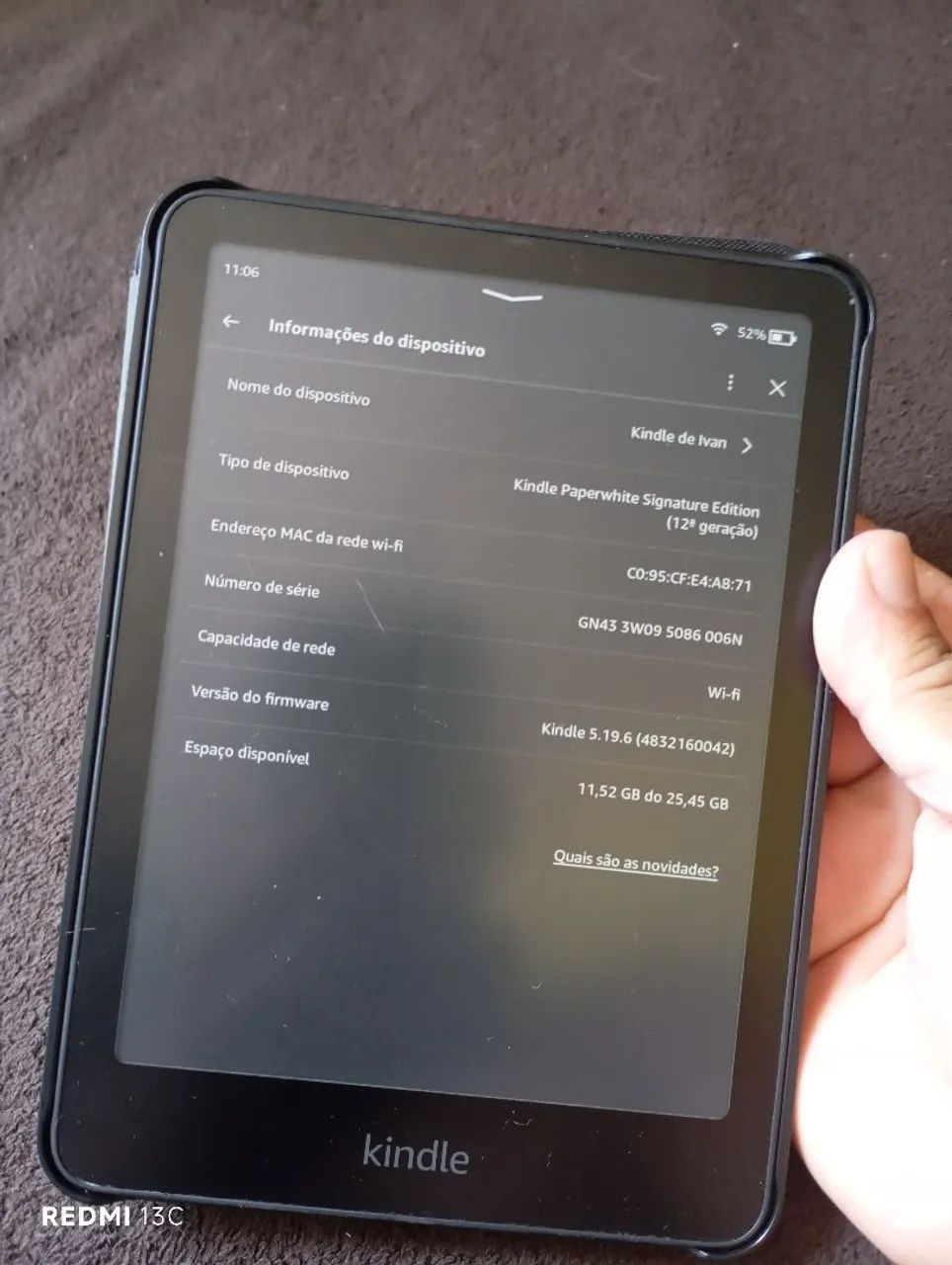 Kindle Papeewhite Signature Editon