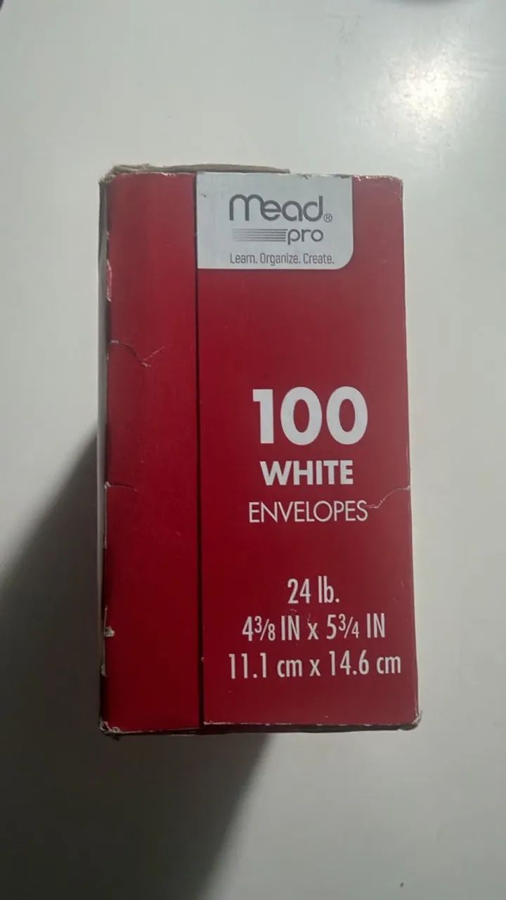 Envelopes De Convite Mead Standard A2 100/box White - Foto 2