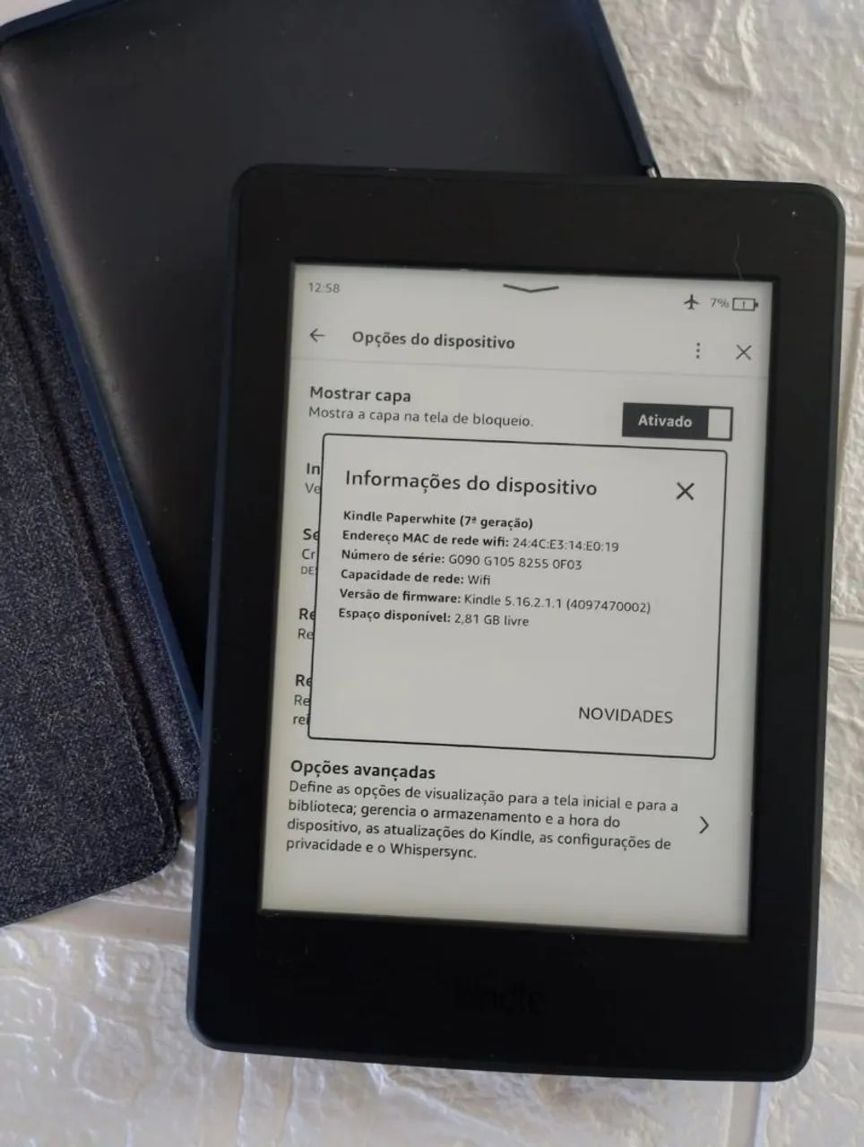 Kindle 7ª Geração - Leitor Digital (Usado) - Foto 2