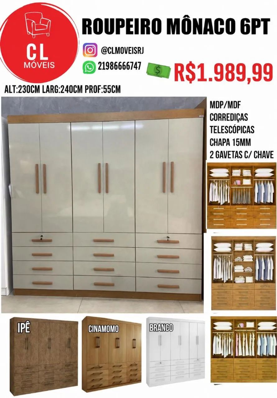 Guarda roupa direto da fábrica  - Foto 4