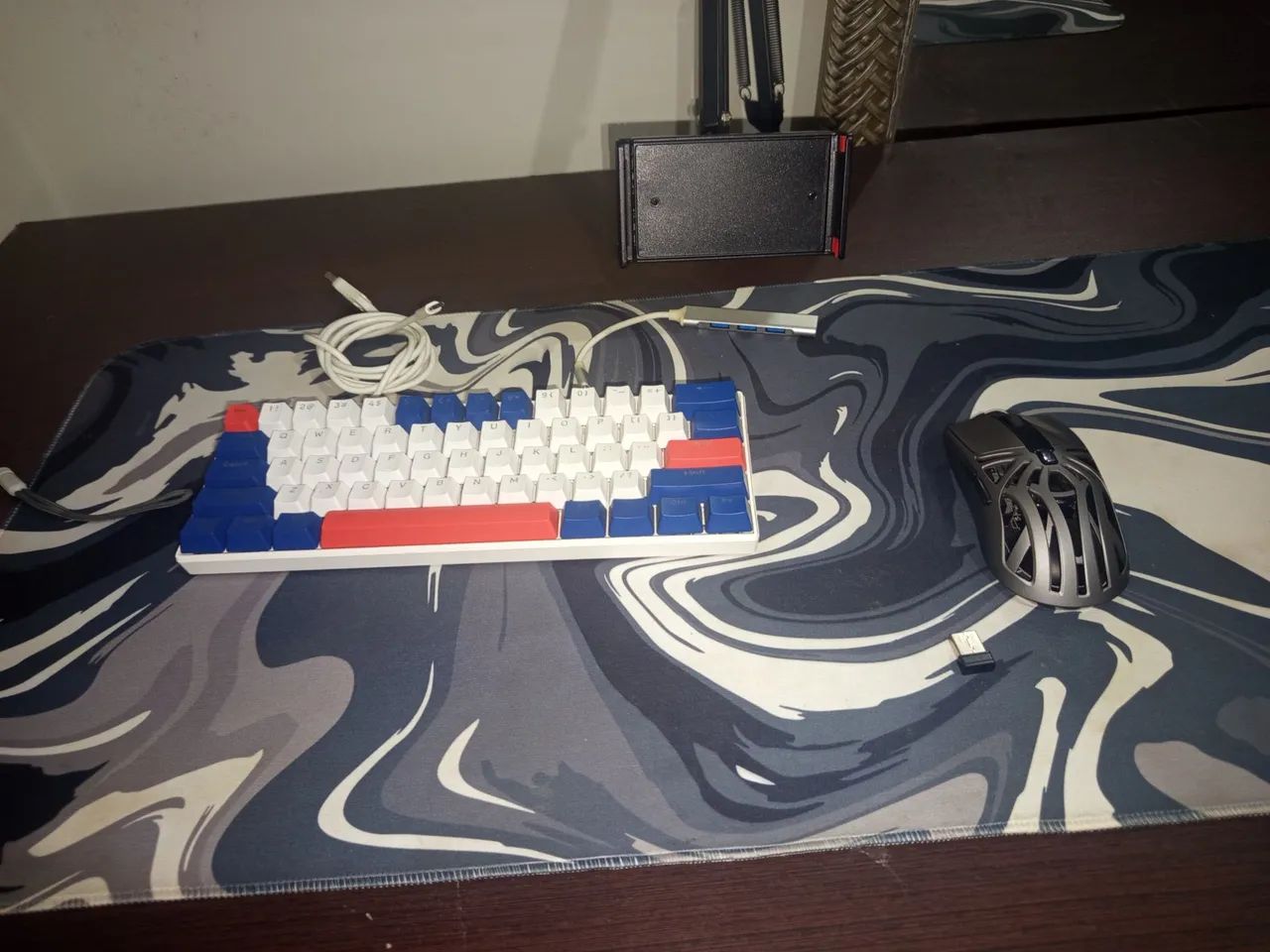Kit de mouse teclado e mouse pad