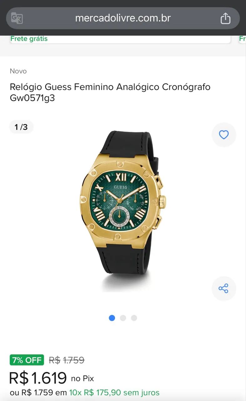 Relógio Guess NOVO gw0571g3 - Foto 3