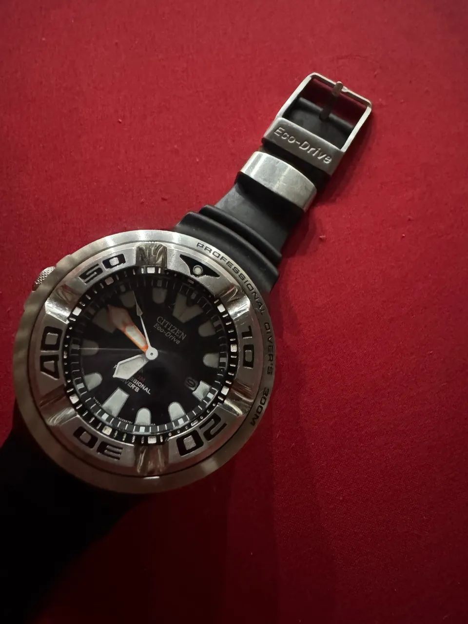 Relogio citizen eco-drive 300 metros com caixa e manual