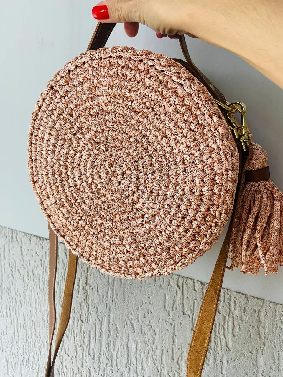 Bolsa de crochê em Fio Náutico  - Foto 2