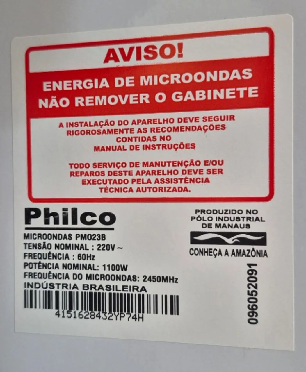 Micro-Ondas Philco 20L Branco Limpa Fácil PMO23B - Foto 4