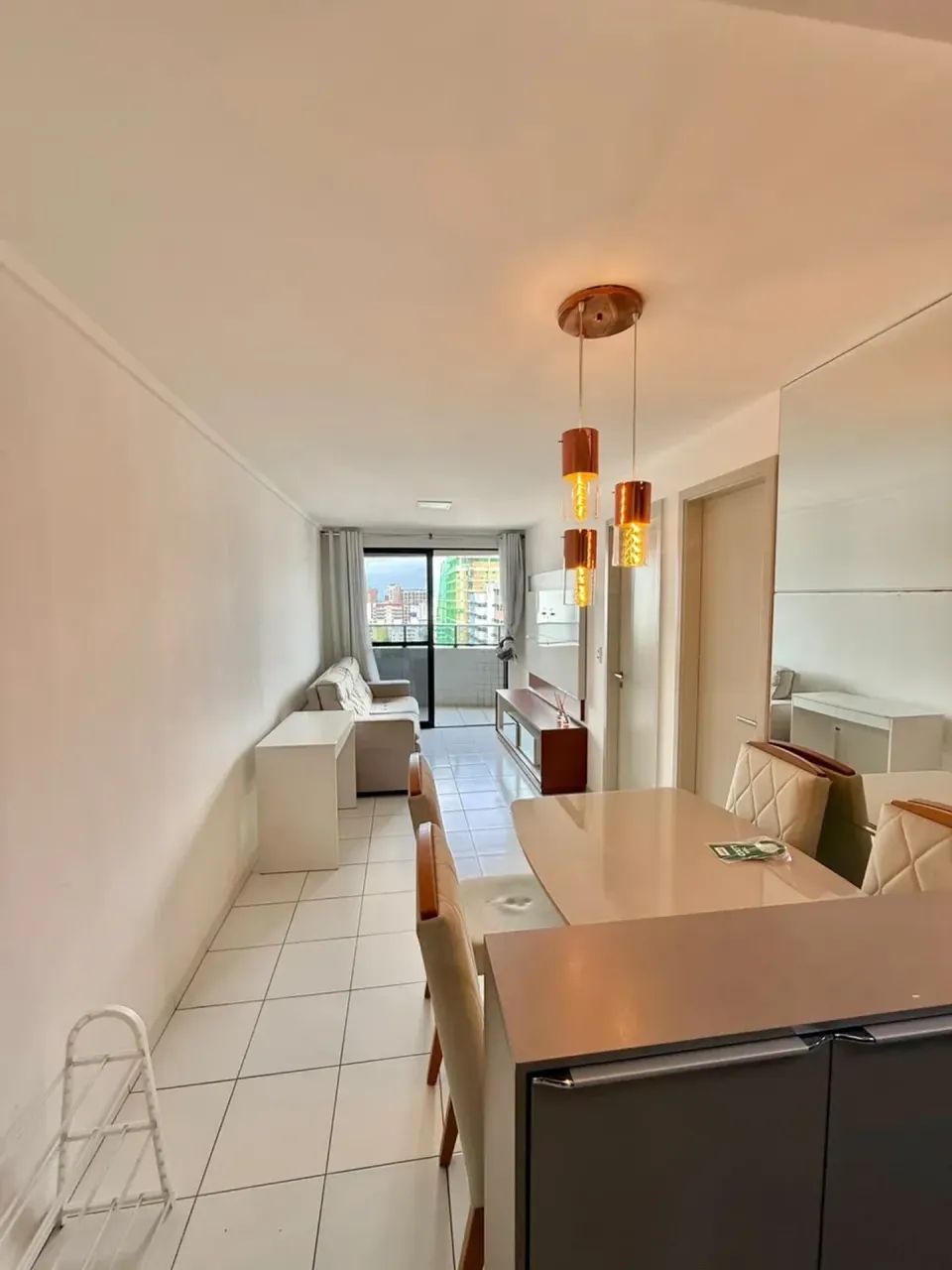 Quarto e sala mobiliado com varanda- 42m2- nascente-andar alto l-jatiúca. - Foto 4