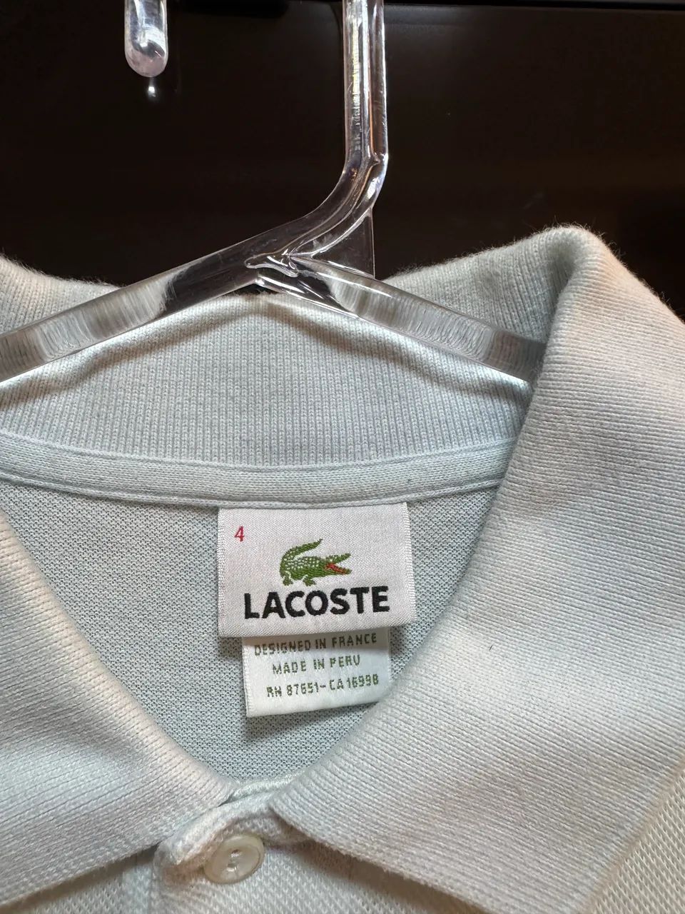 Camisa Lacoste Turquesa - Foto 3