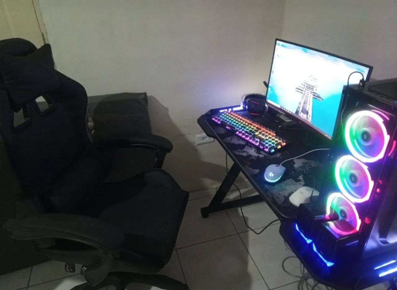 PC Ganer  + Monitor 23 convexo + teclado mecânico + mouse logitech