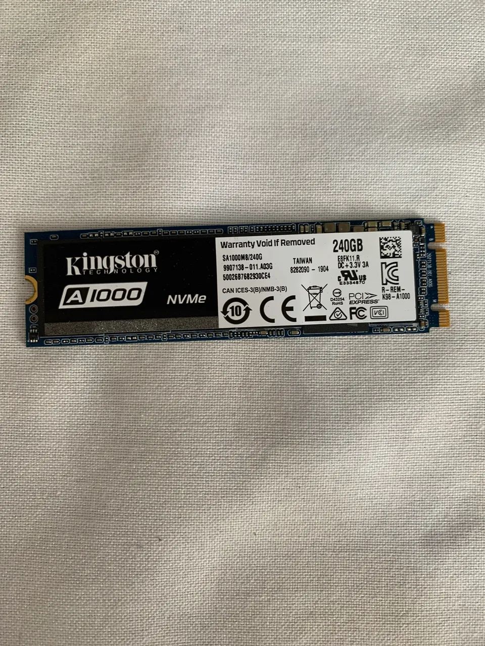 SSD Kingstone 240g NVMe