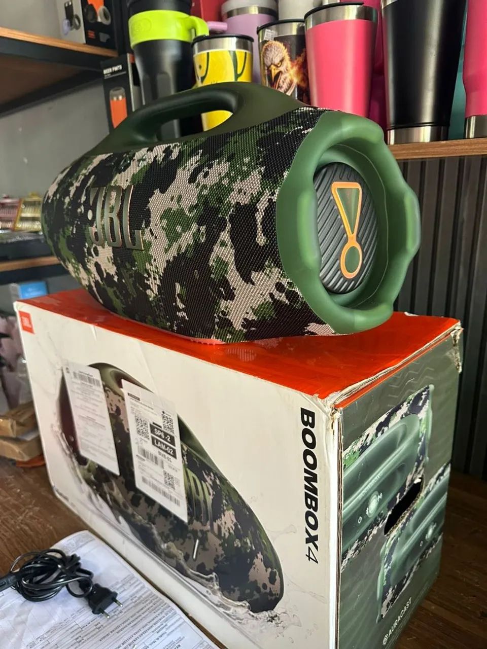 Caixa de som JBL BOOMBOX 4 semi nova Completa com Nota fiscal - Foto 2