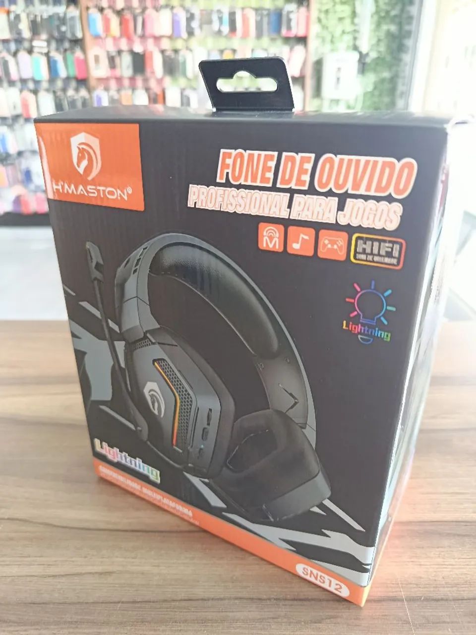 Fone Gamer HMaston com Microfone e Lightning - Novo - Foto 3