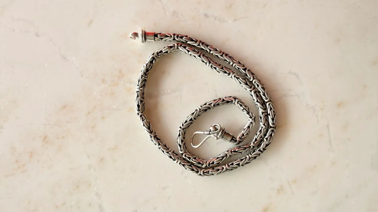 Cordão de prata 925 - modelo balinês  - Foto 2