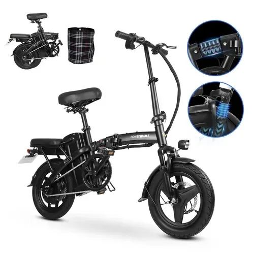 Bicicleta Elétrica T1 14 polegadas Nova Na Caixa  - Foto 2