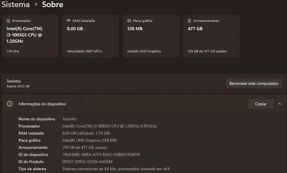 Notebook Acer - Aspire 3  - Foto 3