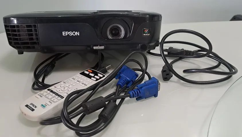 PROJETOR/DATA SHOW EPSON POWERLITE S12+ - 2.800 LÚMENS - Foto 5