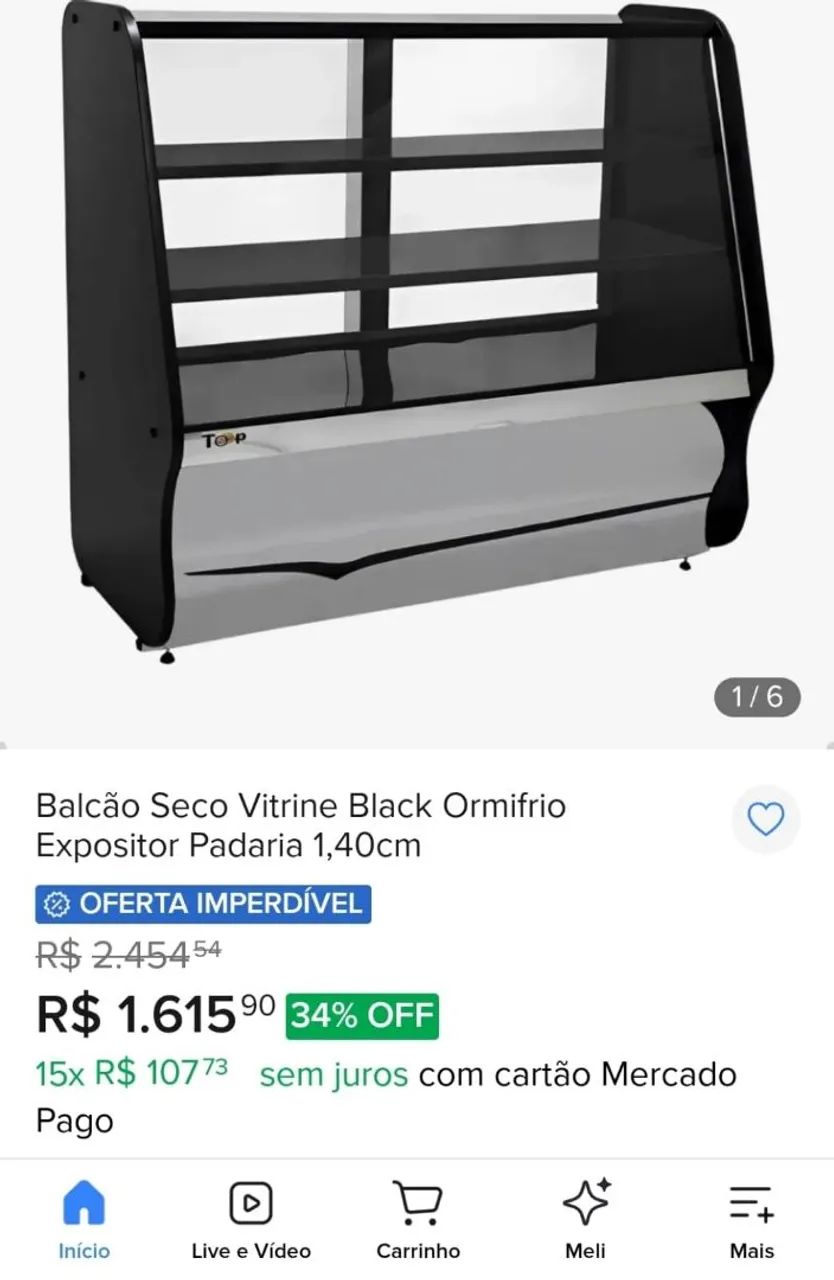 VENDO BALCÃO SECO VITRINE 