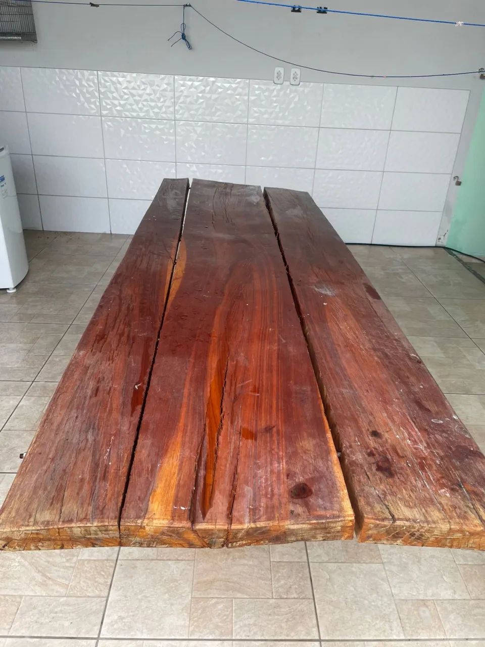 Mesa de madeira usada  - Foto 4
