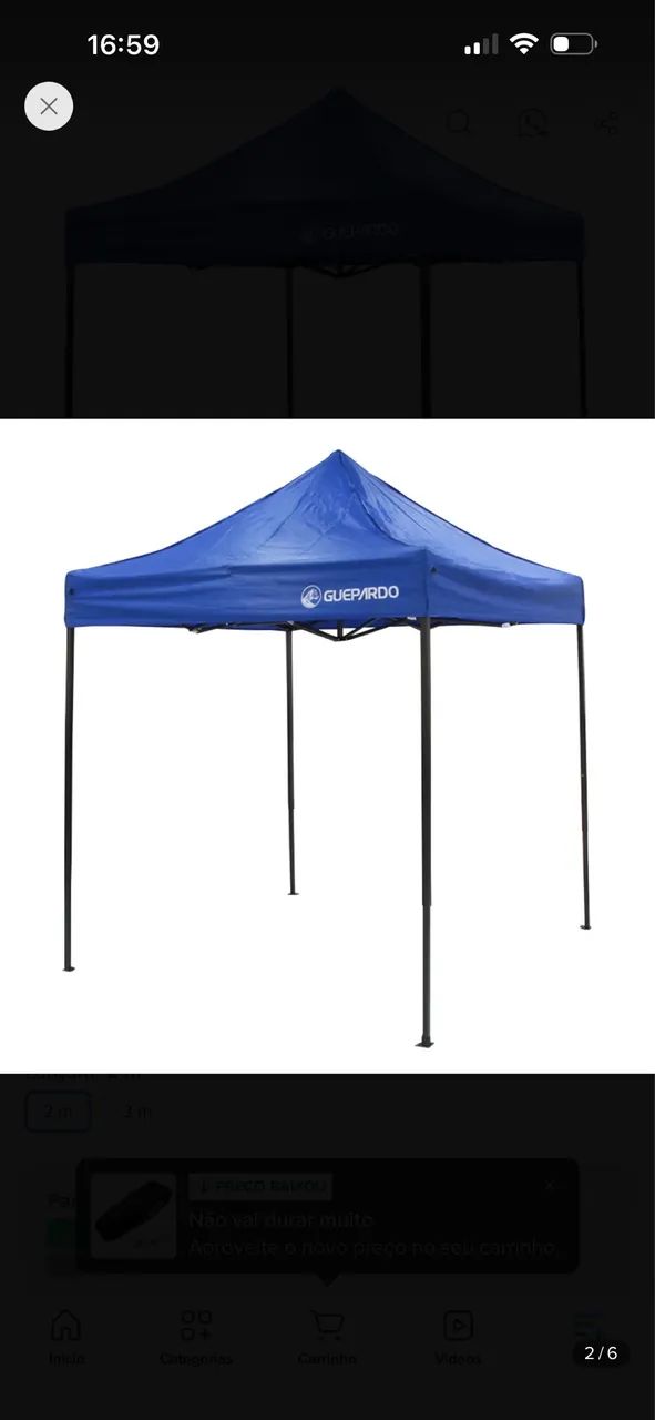 Tenda articulada 2x2