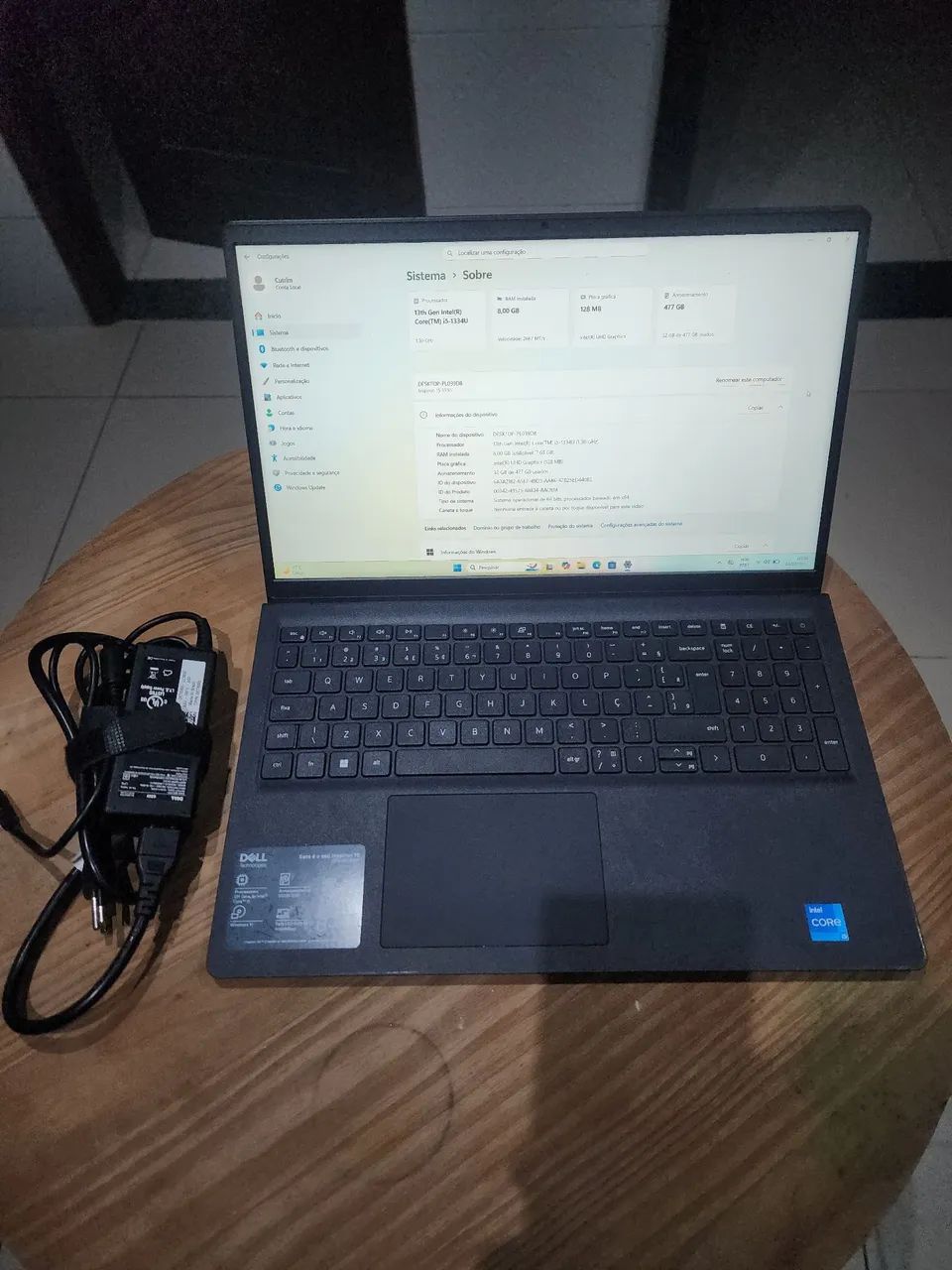 Dell  i5 13° 8gb ram 256gb ssd m2 Nota fiscal - Foto 2