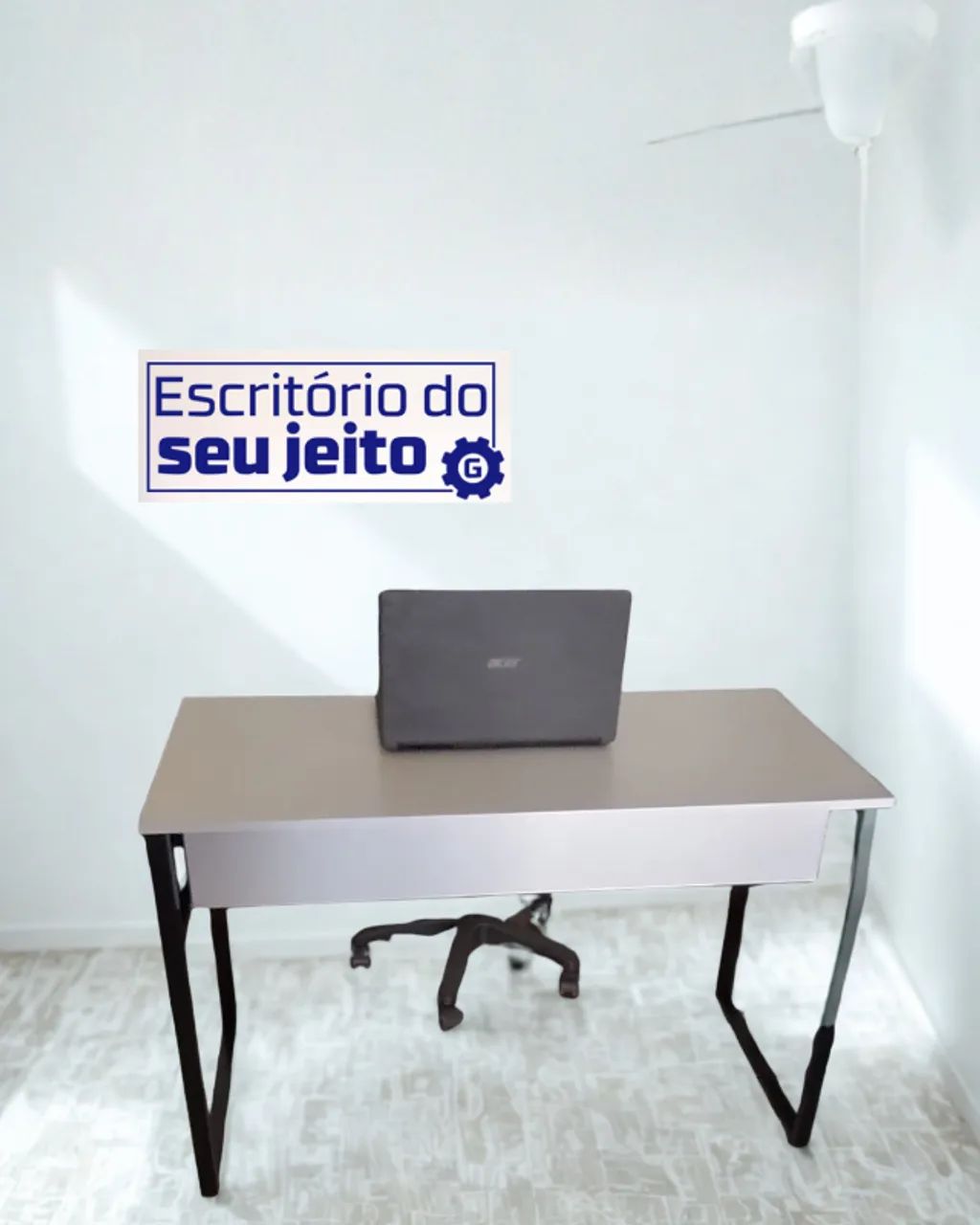 Escrivaninha REFORÇADA NOVA 1,1m Mesa Industrial Multiuso para Computador Notebook Estudo