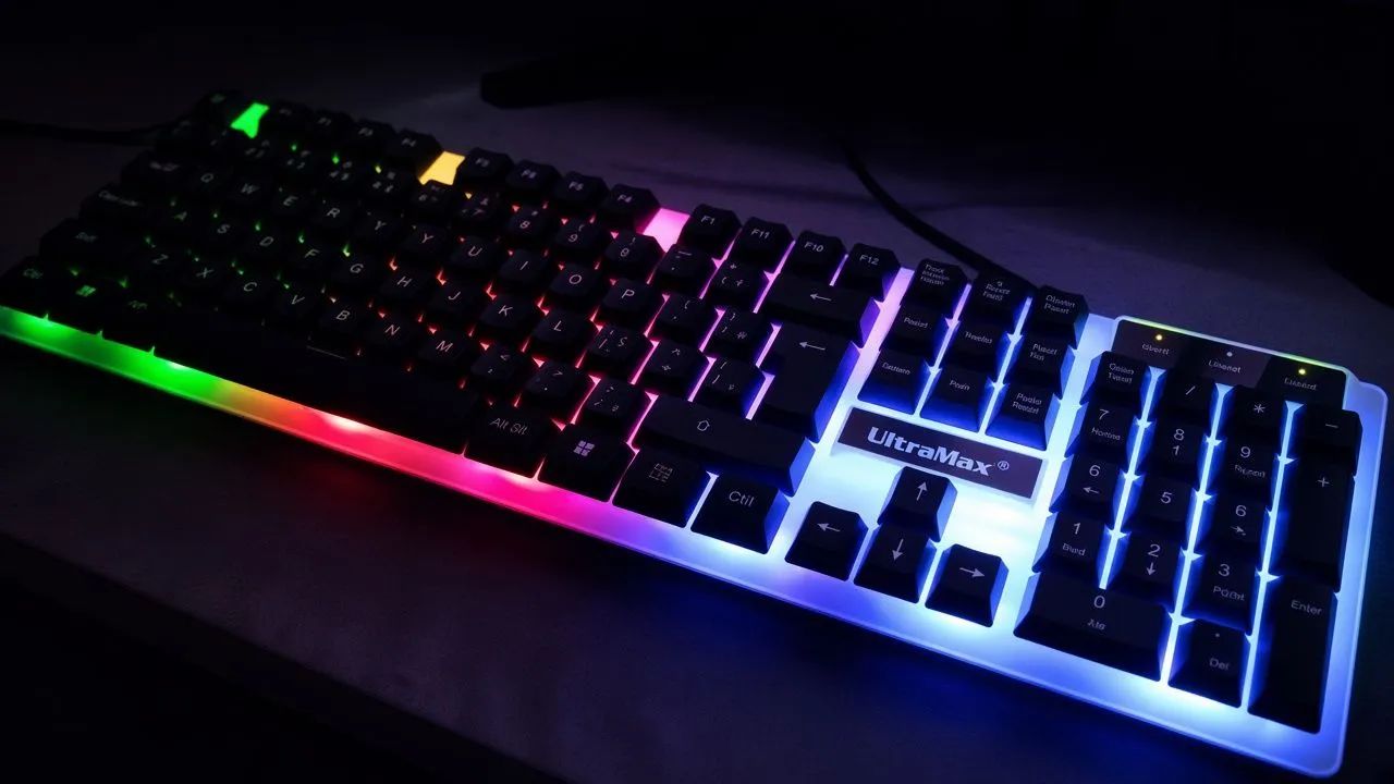 Teclado Gamer mecânico RGB 