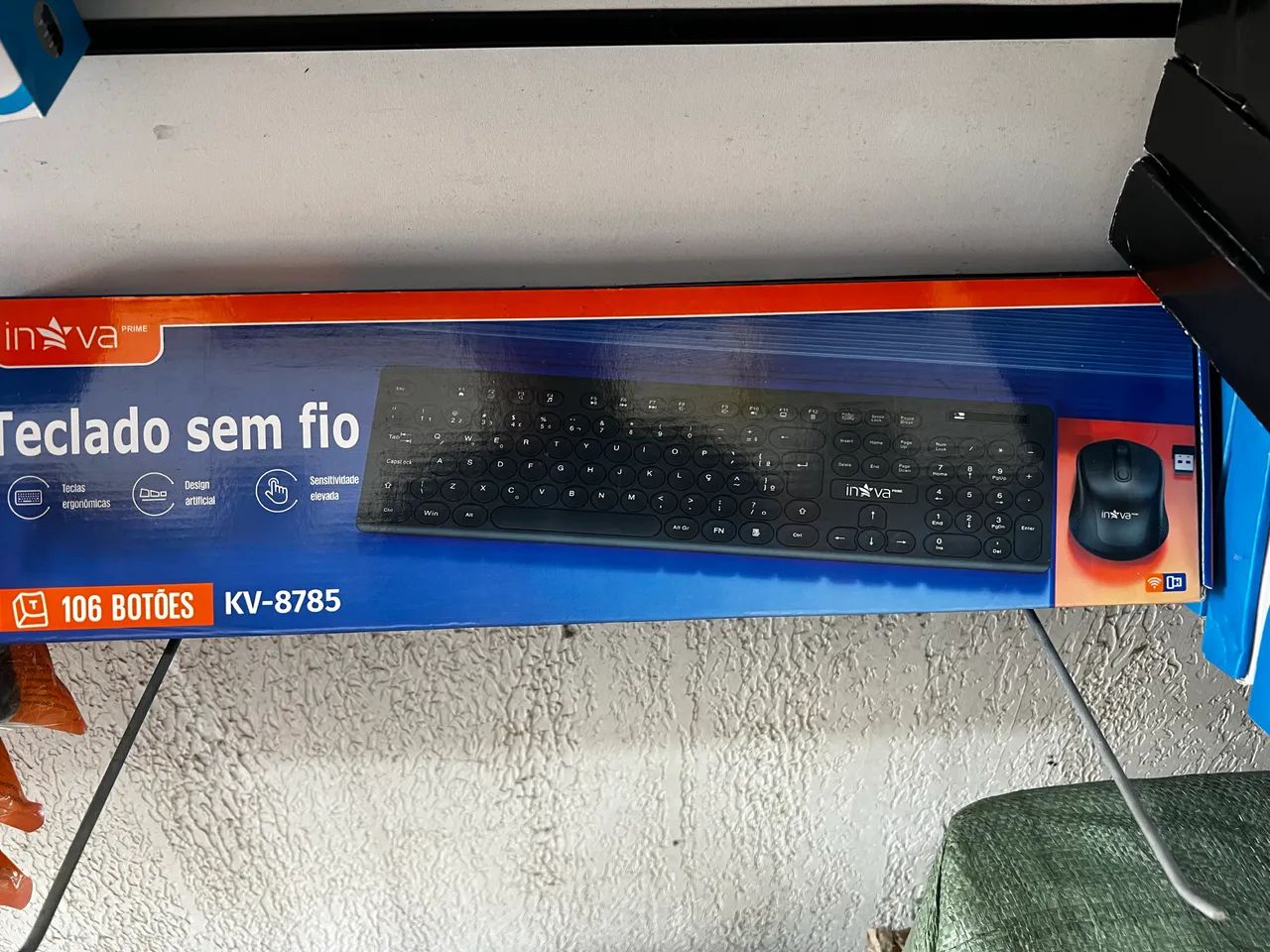 Teclado sem fio com mouse  - Foto 3