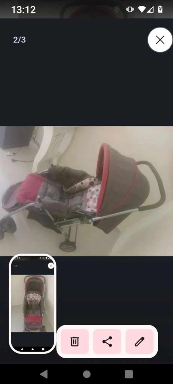 Vendo carrinho de bebê  - Foto 2