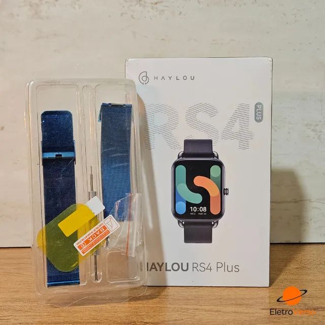 Smartwatch Haylou Rs4 Plus com Pulseira Extra
