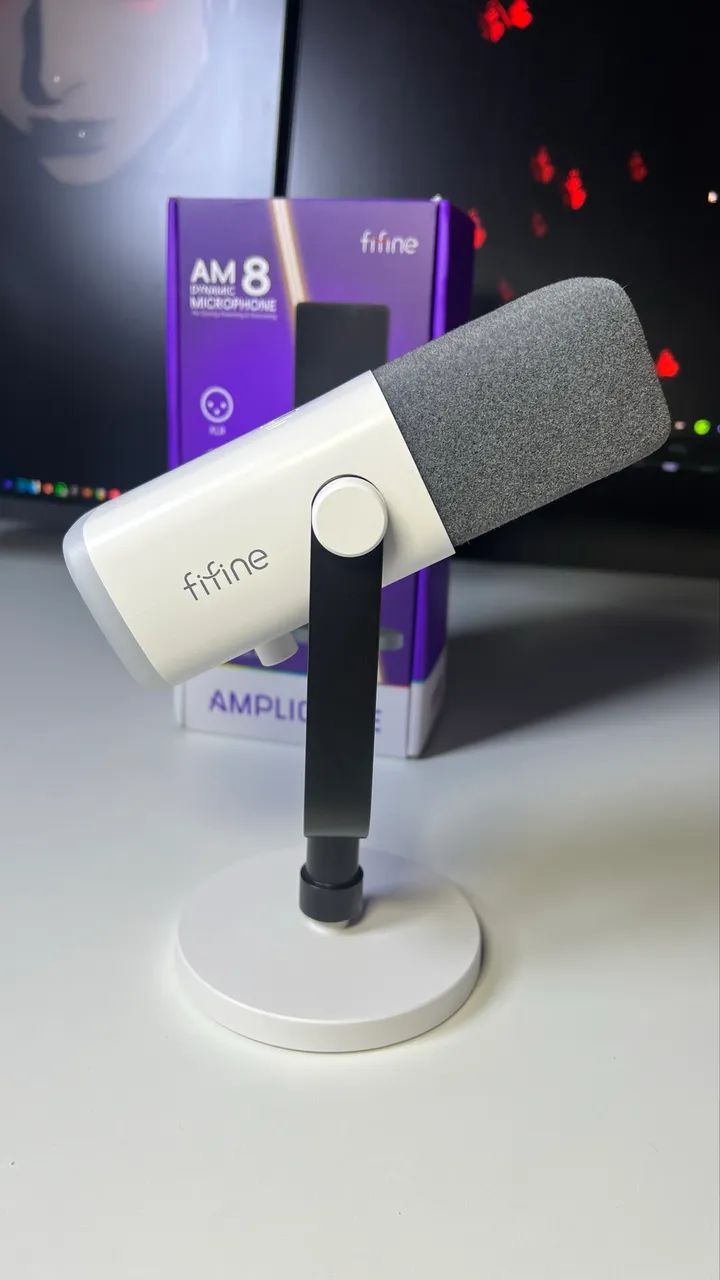 Microfone Fifine AM8 Ampligame White - Foto 4