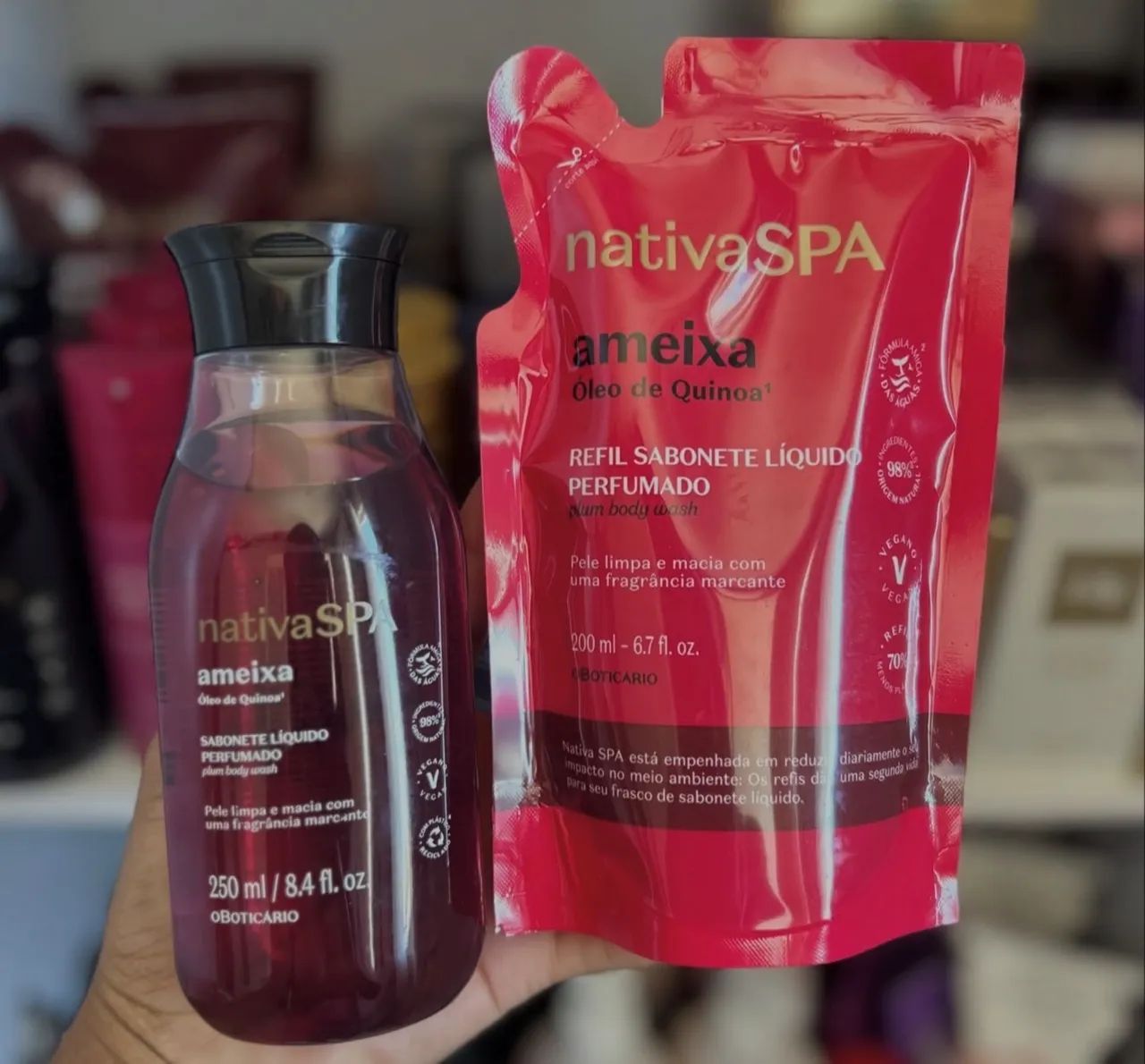Combo Sabonete Líquido Nativa Spa Ameixa