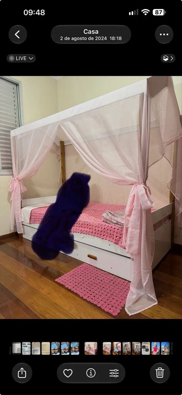 Cama infantil Rosa - Foto 3