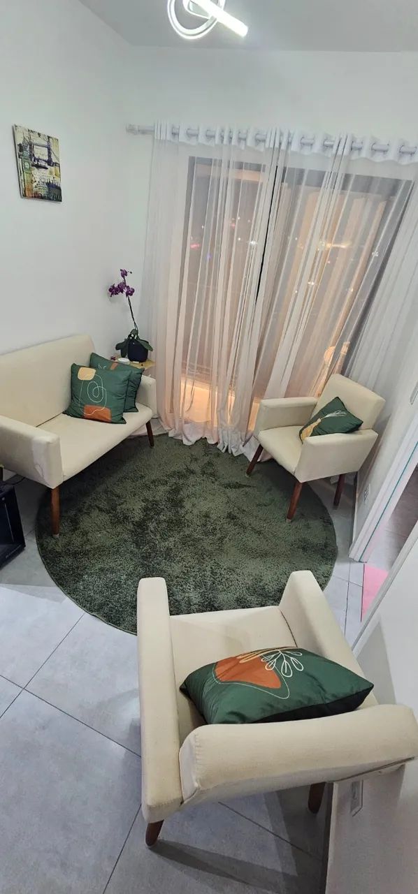 Kit sofá namoradeira + 2 poltronas - Foto 5