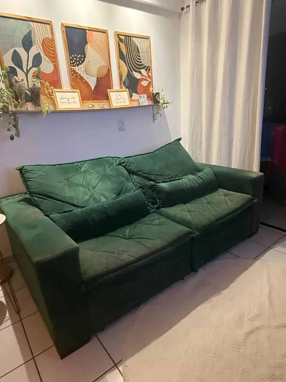 Sofá veludo verde  - Foto 2