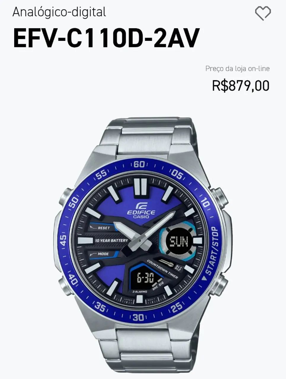 RELÓGIO CASIO EDIFICE ORIGINAL 