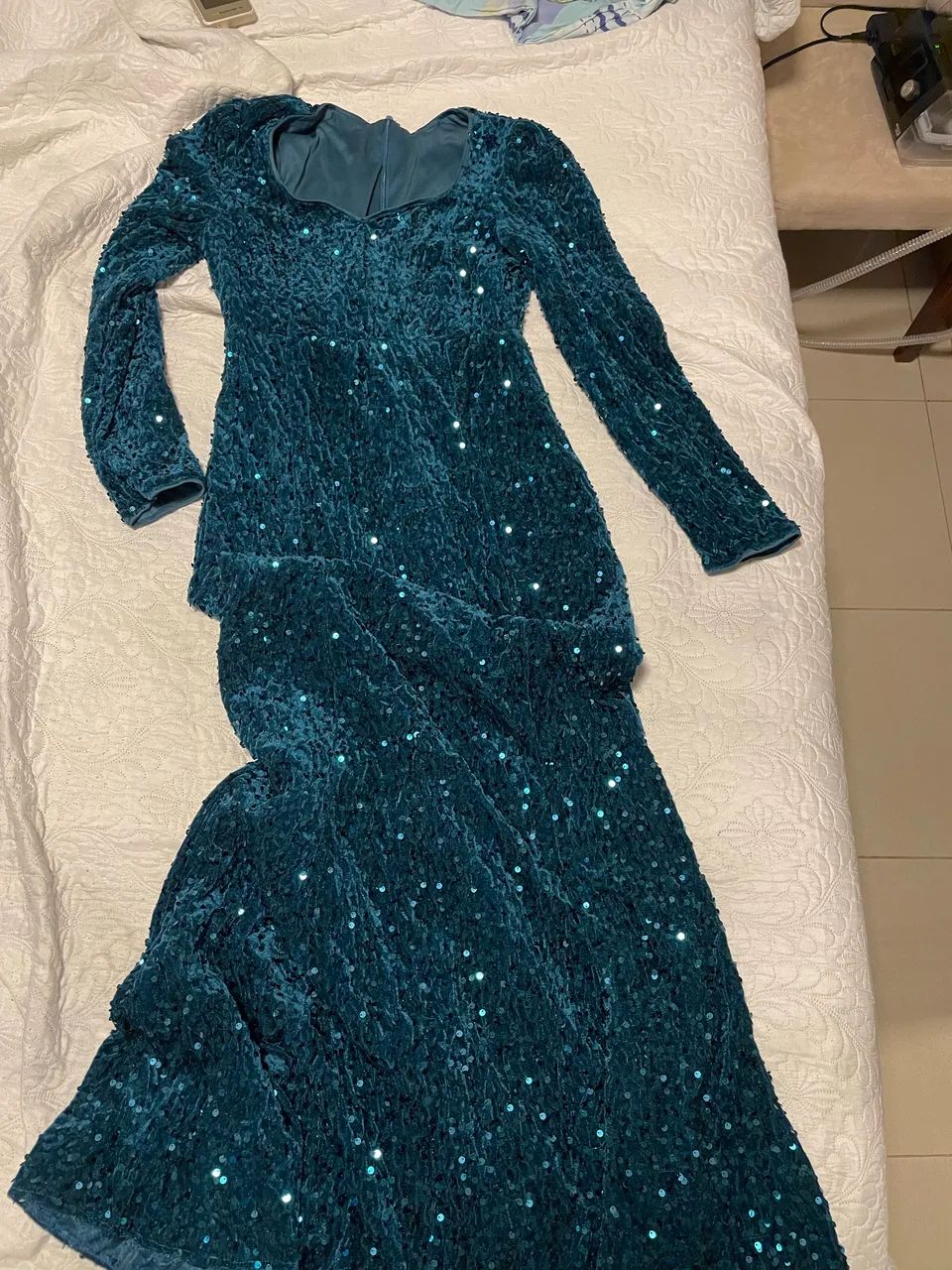 Vestido social azul  - Foto 2