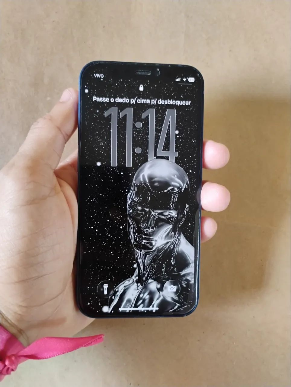 iPhone 12 mini Azul - Muito bem conservado! - Celulares e