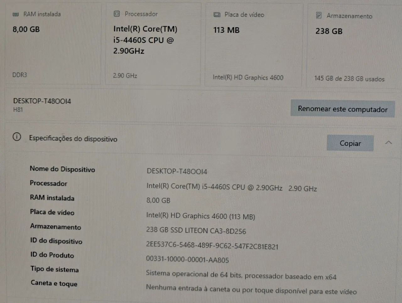 Pc Gamer GTA 5 e LOL completo (entrego em qualquer lugar do ES) - Foto 4