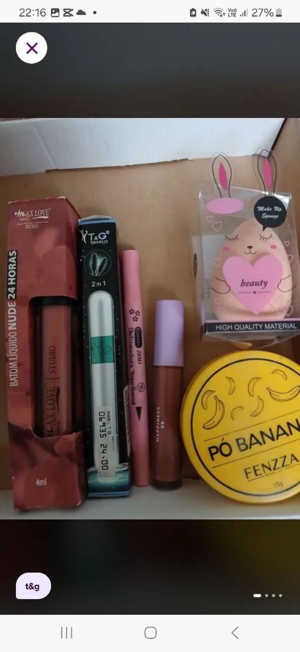 Kit de maquiagem