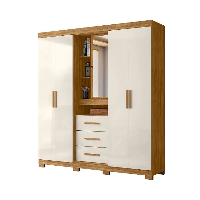 Guarda-roupa 5 Portas e 3 Gavetas Eldorado - Foto 2