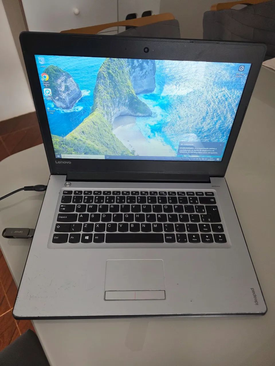 Notebook Lenovo Ideapad i3, Ssd 120gb, 14 polegadas 