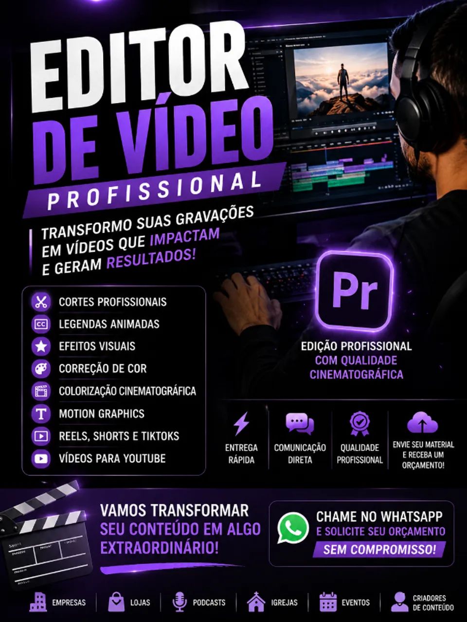 "Videomaker | Editor de Vídeo | Social Media para Empresas e Eventos"