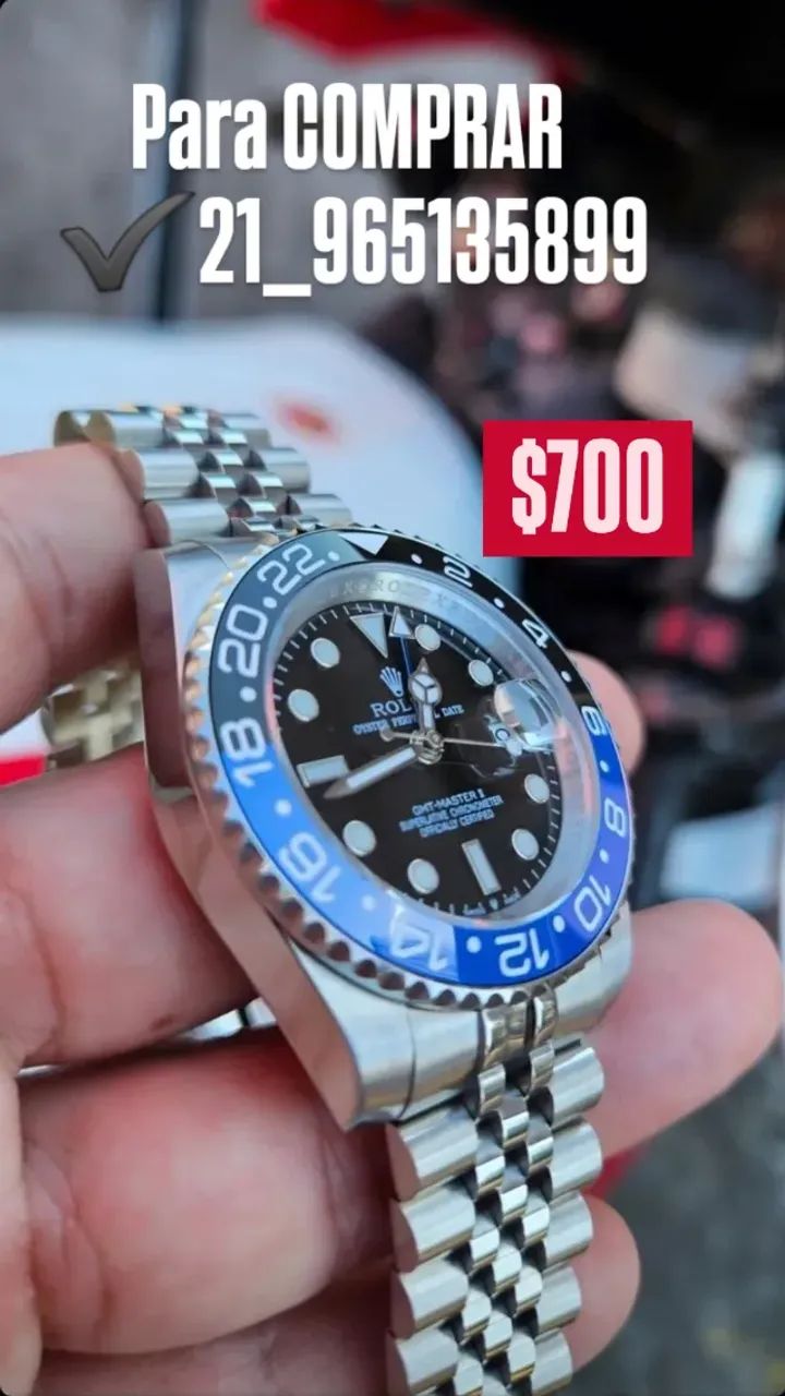 Relógio ROLEX AUTOMÁTICO  - MODELO BATMAN JUBILEU