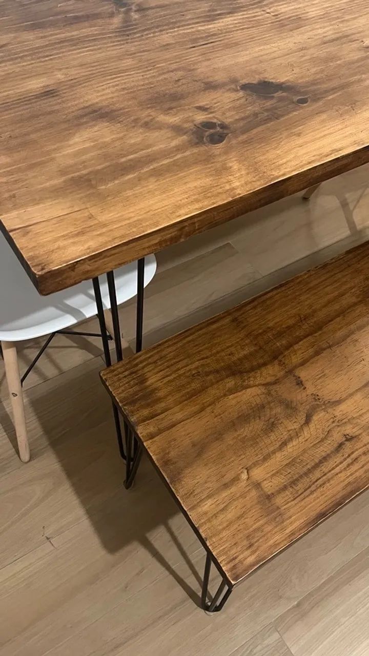 Mesa Jantar Madeira Maciça (Usado) - Foto 2